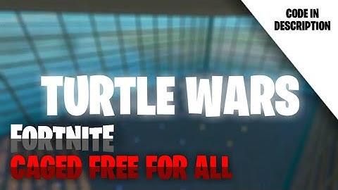 *NEW* CAGED FREE FOR ALL TURTLE WARS FORTNITE CREATIVE MAP!!! (Code In Description)