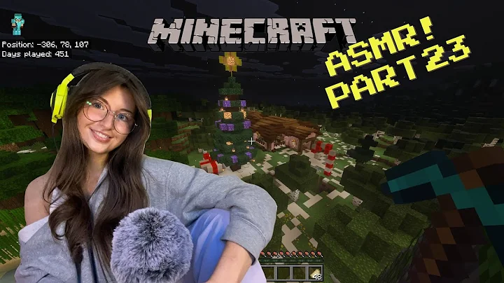 ASMR 1 hour build with me Minecraft gameplay! (PS5 controller sounds, whispers) Pokémon Advent Day 7
