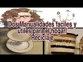 Como hacer Bandeja y Canasta  faciles y Utiles para el hogar Estilo Vintage Reciclaje MOLI&#39;SChannel