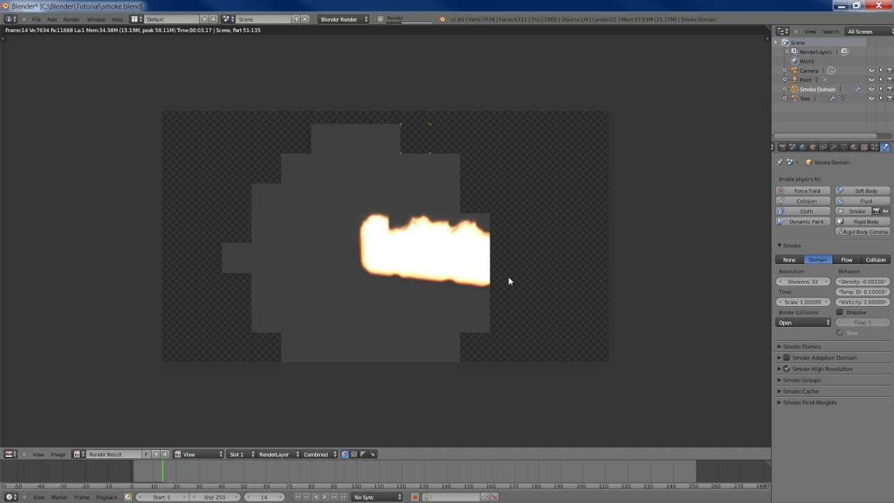 Blender smoke simulation tutorial deutsch - YouTube