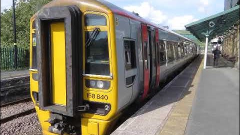 Transport for Wales Class 158835 Departure Machynlleth for Aberystwyth
