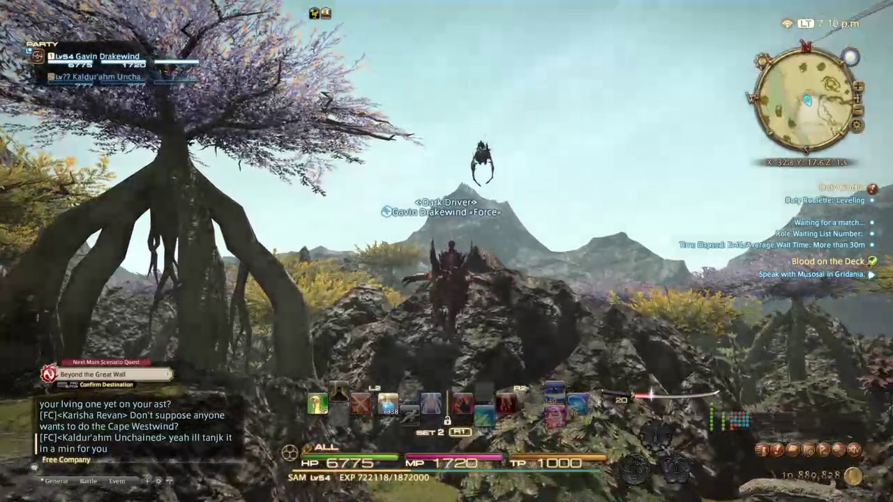 FF14 Early Access Leveling Samurai with Gavin Drakewind from Force Day