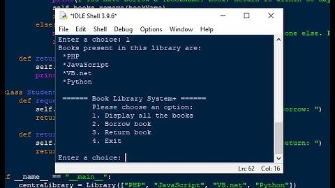 Simple Book Library System using Python