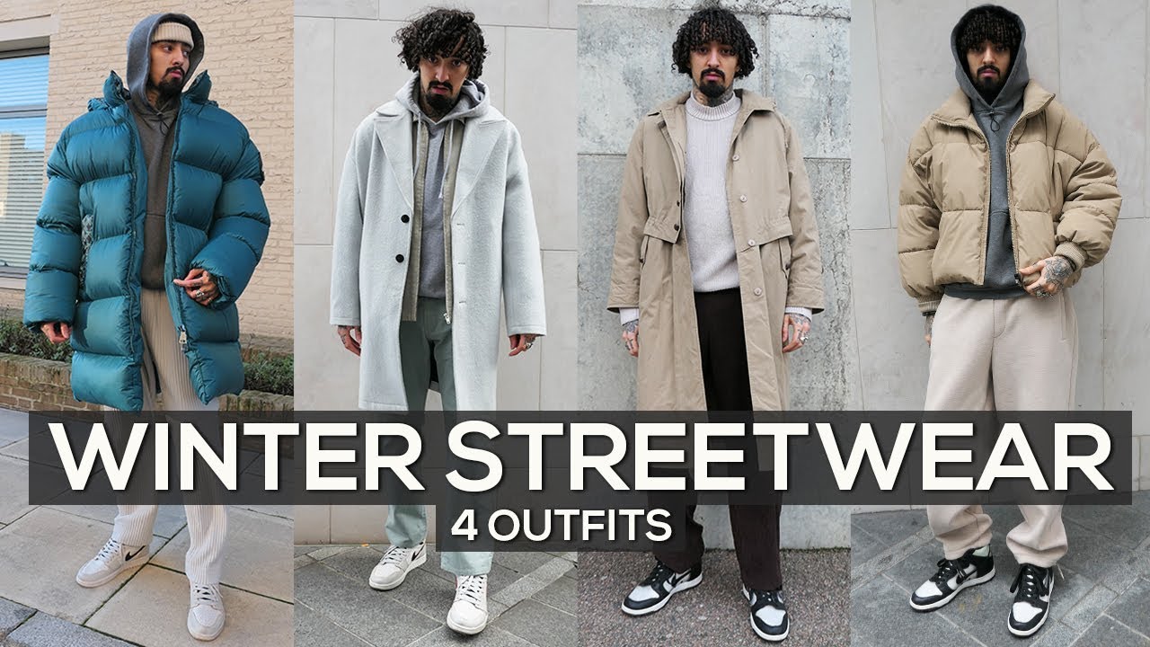 WINTER STREETWEAR LOOKBOOK 2020 | 4 OUTFIT IDEAS - YouTube