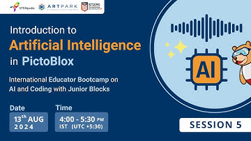 S5: Introduction to AI with Junior Blocks in PictoBlox | Face and Hand Detection | Teacher Training