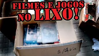 ACHEI caixa cheia de DVDs e Blu Rays NO LIXO