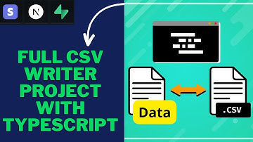 #11 Learn TypeScript Fast ! FULL CSV Writer Project
