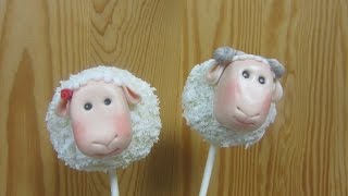 كيفية تشكيل وجه خروف من عجينة السكر أو الفوندانت Fondant sheep tutorial