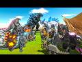 Godzilla Size Comparison 1954-2024 | All Godzilla Forms vs All Kaiju | ARBS