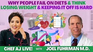 Why People Fail on Diets and Think Losing Weight and Keeping it Off is Hard with Joel Fuhrman M.D.