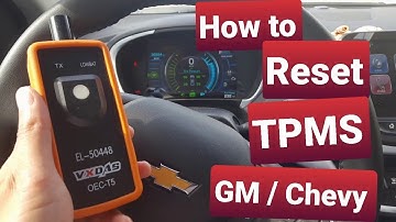 TPMS Resetting after tire rotation GM / Chevy.  2017 Chevy Volt