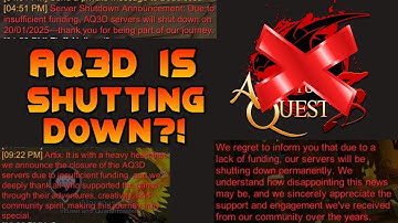 AQ3D Is Shutting Down?! AdventureQuest 3D