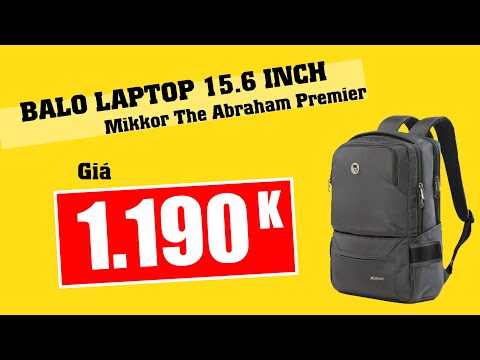 Video Balo laptop 15.6 inch Mikkor The Abraham Premier... - youtube