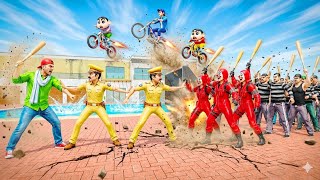 Jack vs Red Criminal Gang Police Stop the Massive Fight | Indian Theft Auto Simulator screenshot 1