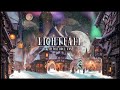Festive winter ambience cozy fantasy asmr room lightfall at old favour pass 
