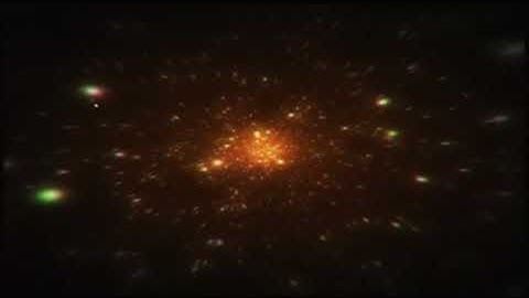 Orange Galaxy Video Loop Animation