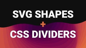 Easy shape dividers with CSS + SVG