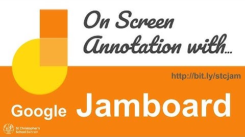Onscreen annotation with Google Jamboard and Loom