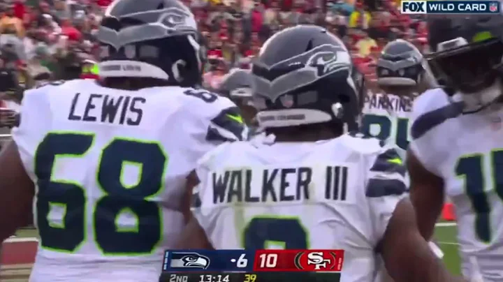 Kenneth Walker 7 Yard Touchdown Run | Seahawks vs 49ers | 2023 Wild Card