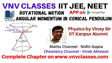 Angular Momentum in Conical Pendulum Class 11th Physics | IIT JEE, NEET | by Vinay IIT Kanpur Alumni