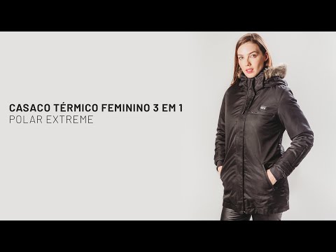 Casaco térmico feminino 3 em 1 para neve Polar Extreme Fiero 