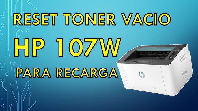 HP Laser HP 107a 107w Print Supplies information and Configuration - YouTube