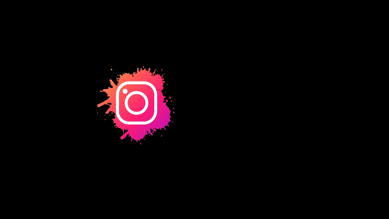 Black screen logo Instagram - YouTube