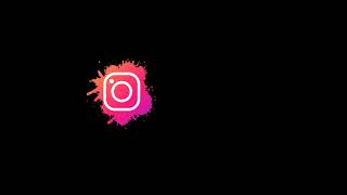 Black screen logo Instagram