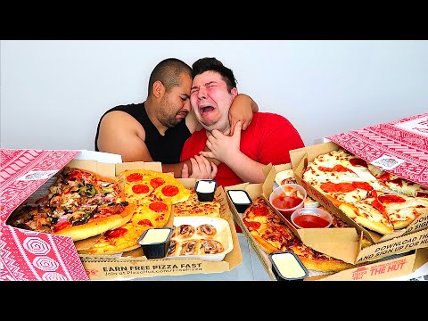 We Lost Our Home • Pizza Hut Christmas Box • MUKBANG