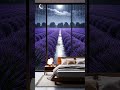 Soft Rain on Lavender Fields – Peaceful Piano Sleep Music | Moon Melody #shorts  #relax