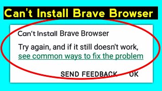 How to Fix Can't Install Brave Browser Download Problem Solve on Google Play Store & Ios screenshot 5