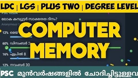 COMPUTER MEMORY DEVICES | PSC REPEATED QUESTIONS | MOCK TEST