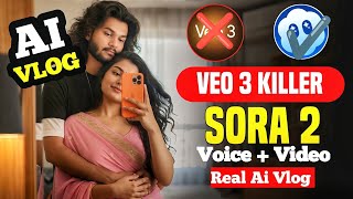 Ai Vlog Kaise Banaya | How To Make Vlog Use Sora 2 Ai | cash Way