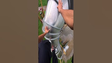 Bela ciao playground parkour climbing to waterslide pov