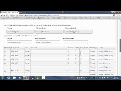 Florida Courts E-Filing Portal - Manage My E-service
