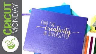 Personalized Faux Leather Notebook (HTV) | Cricut Monday