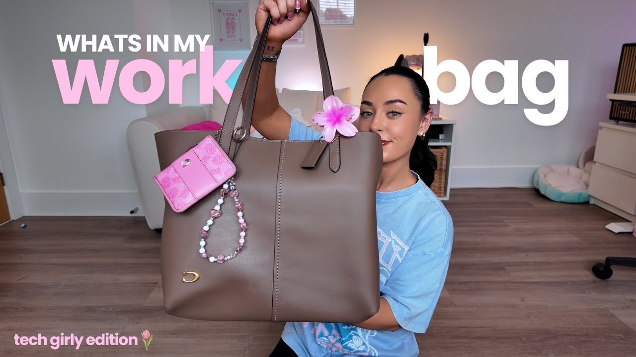 WHAT'S IN MY WORK BAG | tech girly edition 🎀👩🏻‍💻