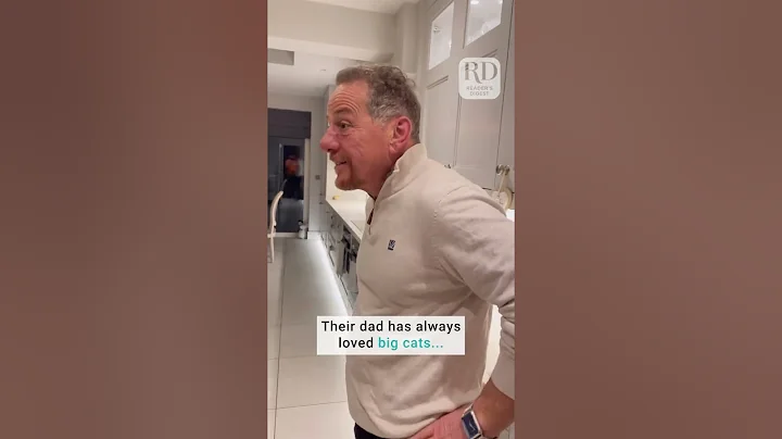 Family surprises Dad with his very first kitten