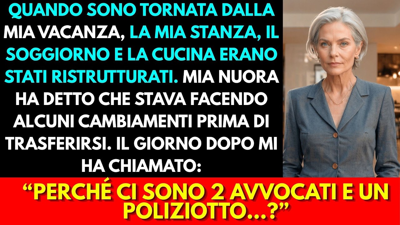 Davanti alla porta di casa mia, ancora con la valigia in mano, ho sentito il rumore di qualcosa che non avrei mai dovuto sentire: stavano smontando la mia casa. Mio figlio e mia nuora avevano...
