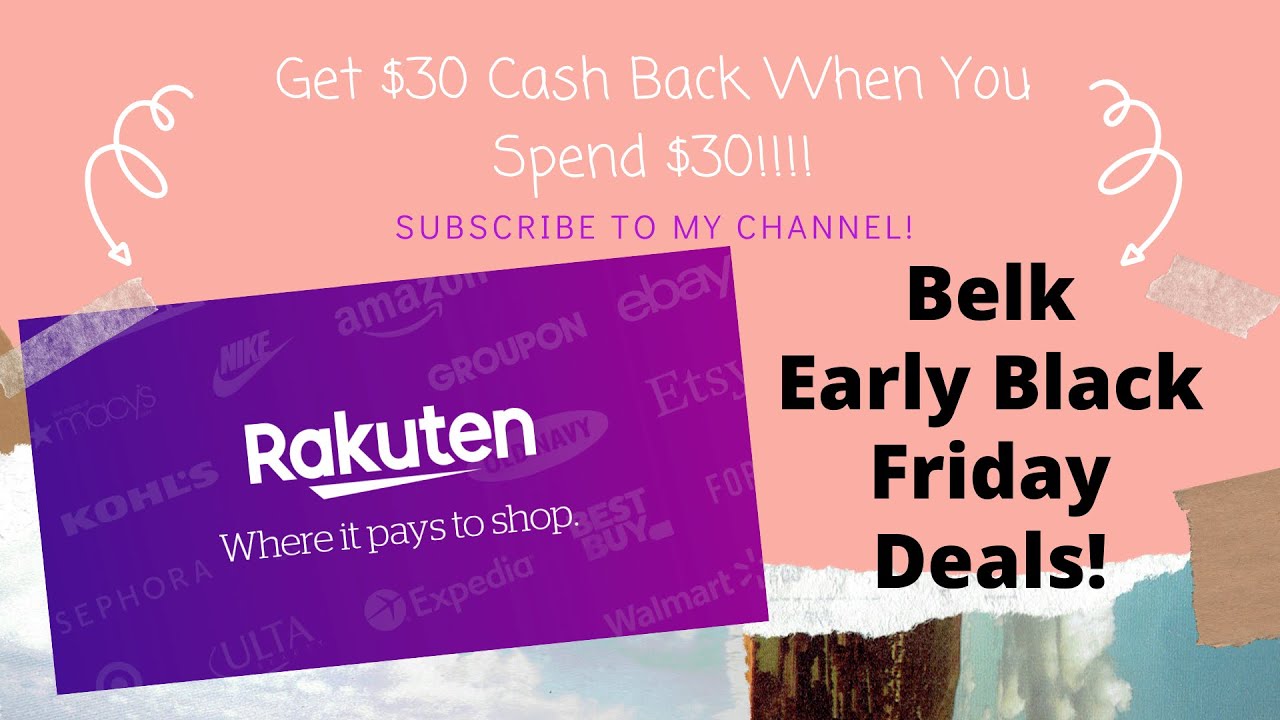 Rakuten Online Cash Back Deal! Spend $30 Get $30 Cash Back! I Cheap Nike