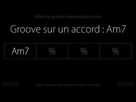 Groove sur l'accord Am7 : Backing track
