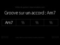 Groove sur laccord am7  backing track