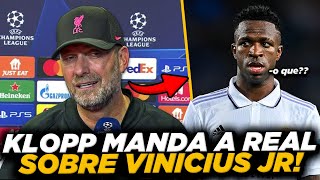 OLHA O QUE KLOPP FALOU DE VINICIUS JR APÓS LIVERPOOL x REAL MADRID pela CHAMPIONS LEAGUE