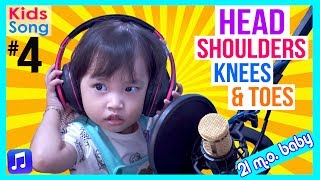 Lagu Anak Kecil  Head Shoulders Knees and Toes ⭐ Dedek Bayi Lucu Lerie Bernyanyi