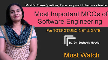 Part 10: Most important MCQs of Software Engineering for TGT | PGT| NET|Gate|Computer science