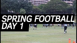 2018 Spring Football Practice Day 1