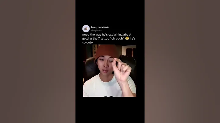 Namjoon explaing his pain 'Ouch' during getting friendship tattoo'7'😭#bts#shorts#vlive#rm#friendship