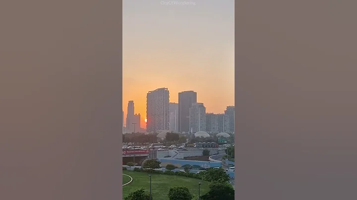 4K Sunset #burjkhalifa #zoomtest #dubaiframe Dubai | Travel Vlog | CityOfWondering