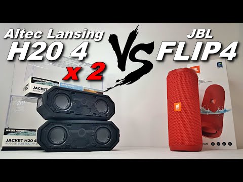 Altec Lansing Jacket H20 4 VS JBL FLIP 4 [SOUND TEST]