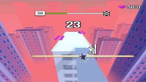 Roof Rails Level 26 - gameplay (ios android) walkthrough all levels